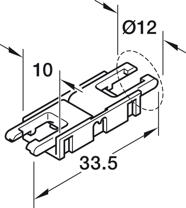 CONECTOR CLIP PT BANDA LED 8MM LOOX5