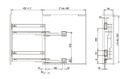 COS STANDARD 150/105X475X510 CROM EFECT HAFELE