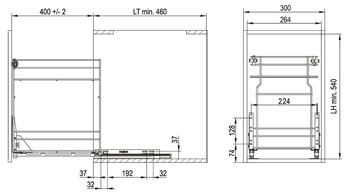 COS STANDARD 300/245X450X470 CROM