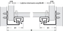 GLISIERA MX A30 400MM EXTRACTIE TOTALA HAFELE