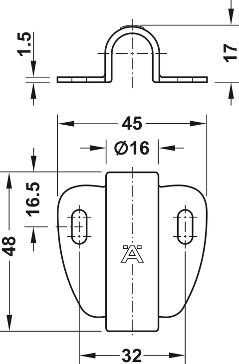 SUPORT INTRERUPATOR LED 12MM GRI