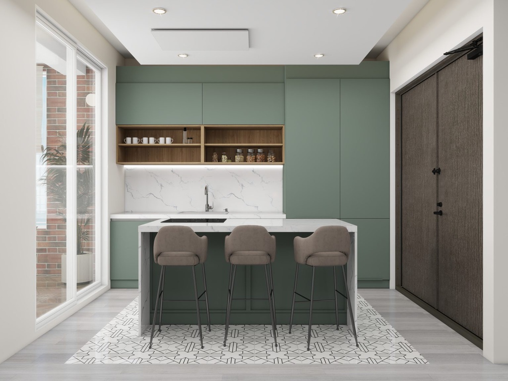 PANOU MDF 18X1220X2800 - ACRYLIC MAT VERDE PRAFUIT - GIZIR