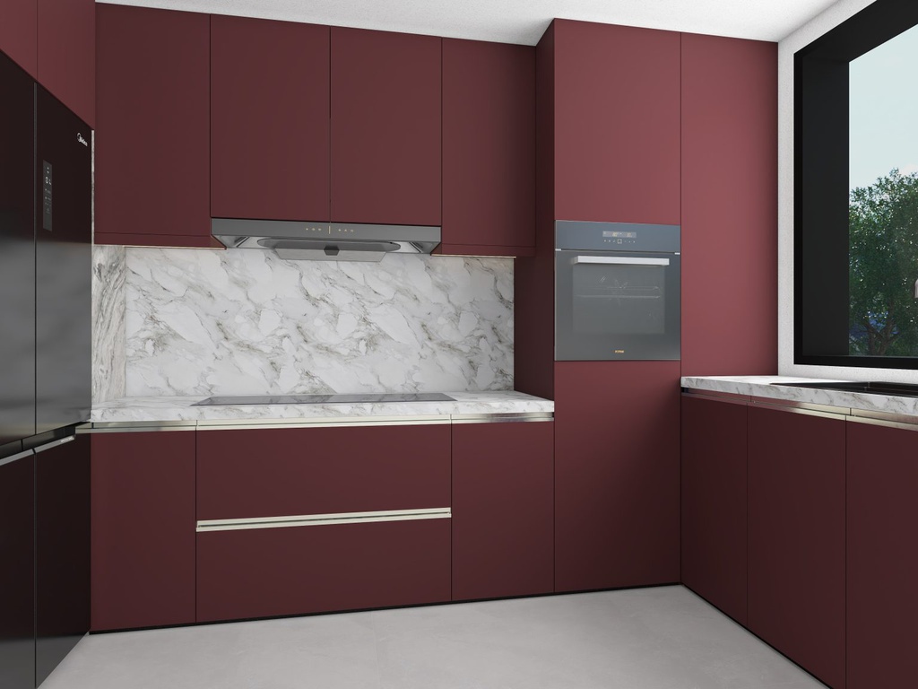 PANOU MDF 18X1220X2800 - ACRYLIC MAT TERACOTA- GIZIR