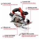 CIRCULAR DE MANA FARA FIR TE-CS 18/165 LI - SOLO - CONTINE TAXA VERDE - EINHELL