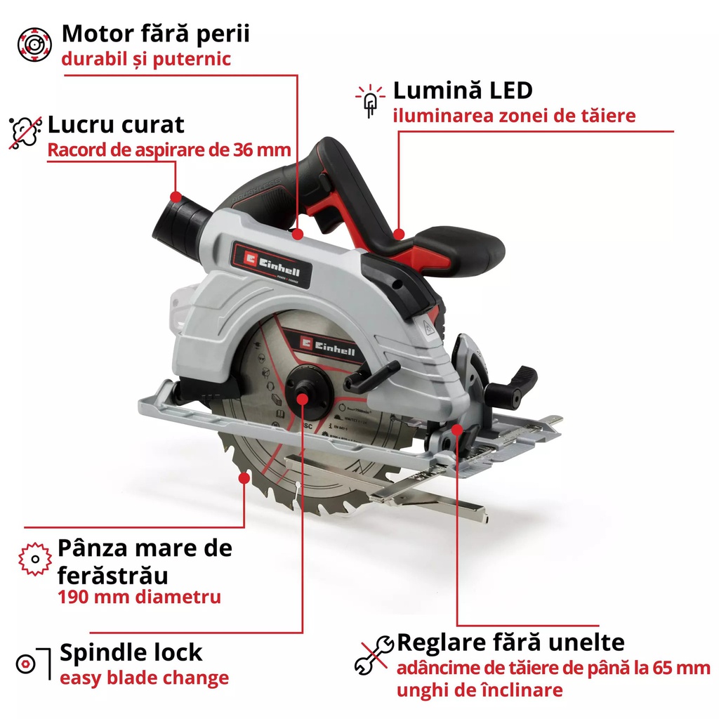 FIERASTRAU PENDULAR FARA FIR TC-CS 18/190  LI BL - SOLO - CONTINE TAXA VERDE - EINHELL