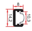 PROFIL BANDA LED SLIM 3 MT - ALUMINU TR