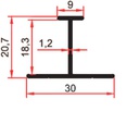 PROFIL H PAL-PAL 18 MM - 2.5 ML - MARGINI INEGALE