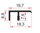 PROFIL CANT CU BRADUT MARGINI INEGALE AL -3 ML