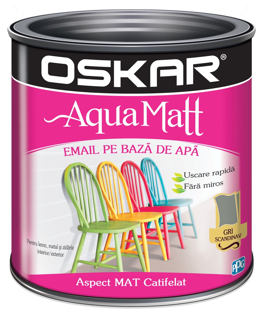 OSKAR AQUA MATT EMAIL GRI scandinav 0.6L