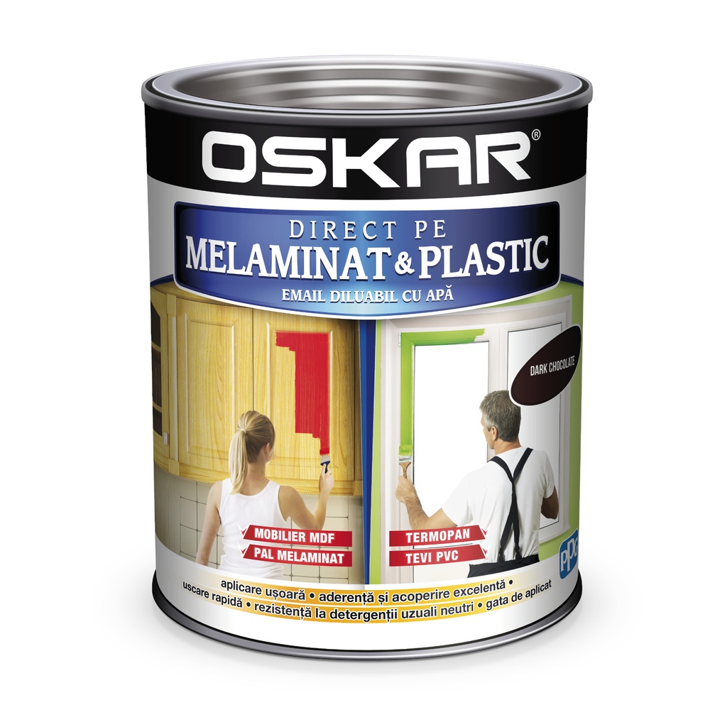 OSKAR MELAMINAT&amp;PLASTIC EMAIL Dark chocolate 0.6L