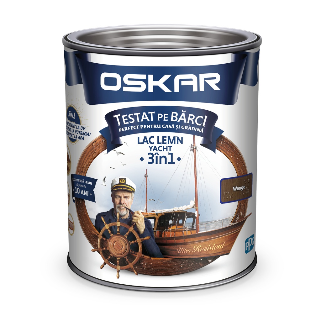 OSKAR LAC LEMN YACHT 3IN1 WENGE 0.75L