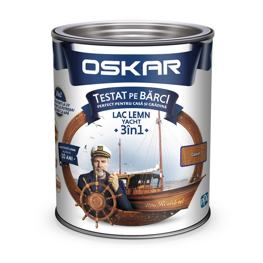 OSKAR LAC LEMN YACHT 3IN1 CASTAN 0.75L