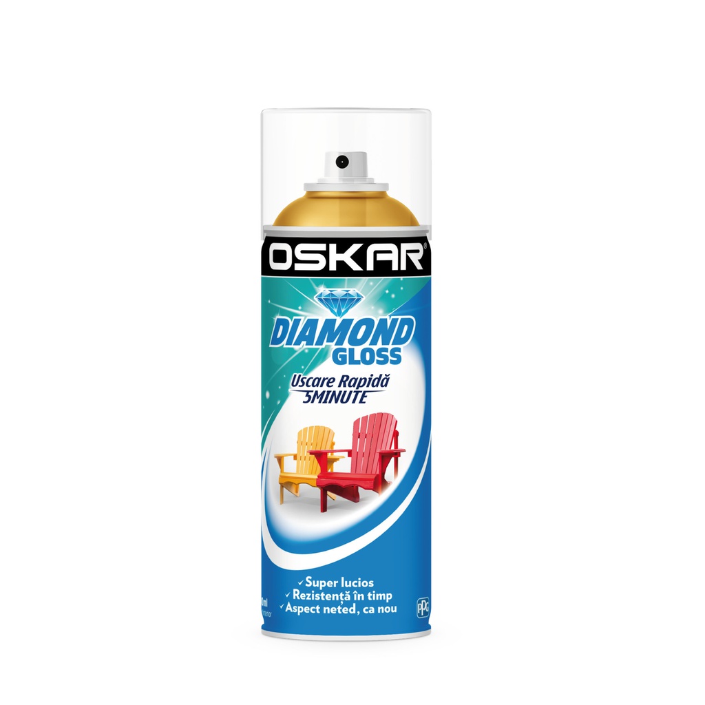 OSKAR DIAMOND GLOSS GALBEN SOLAR RAL 1023 400ML