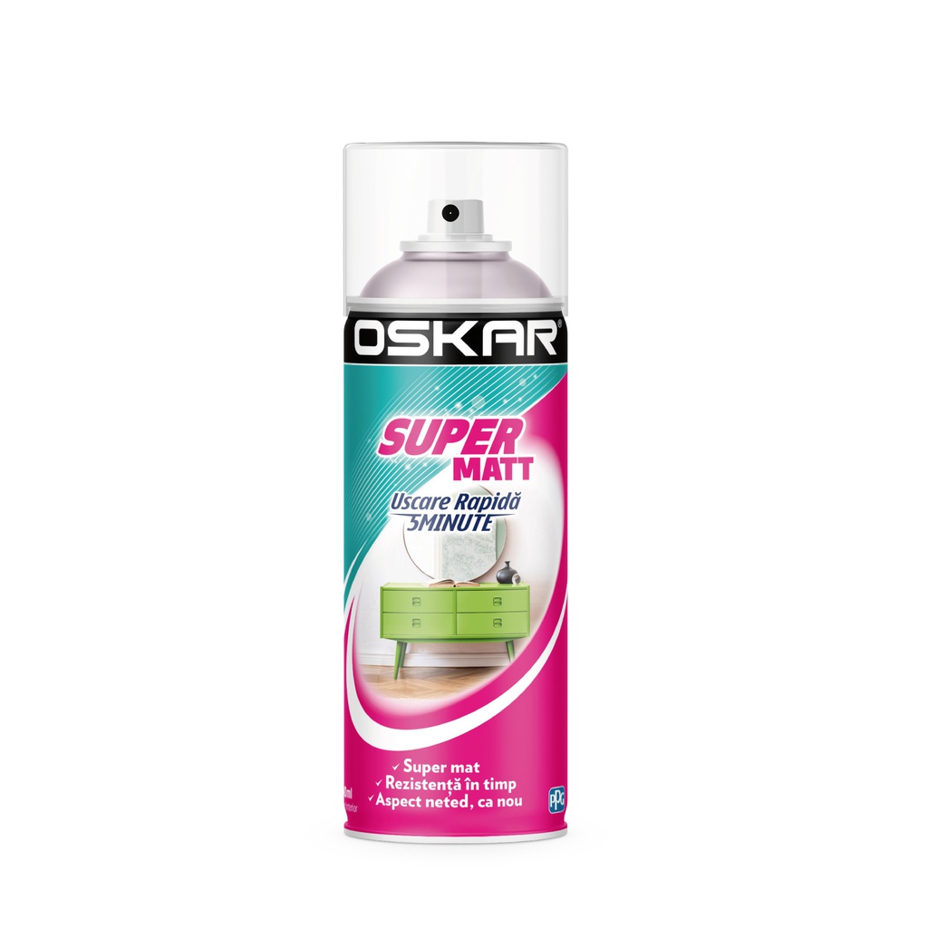 OSKAR SUPER MATT ALB RAL 9010 400ML