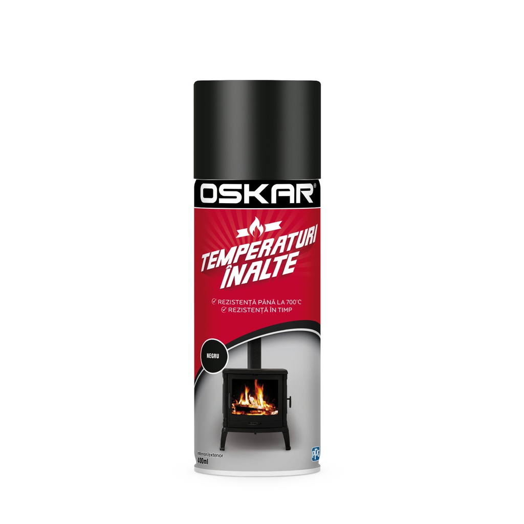 OSKAR TEMPERATURI INALTE NEGRU 400ML