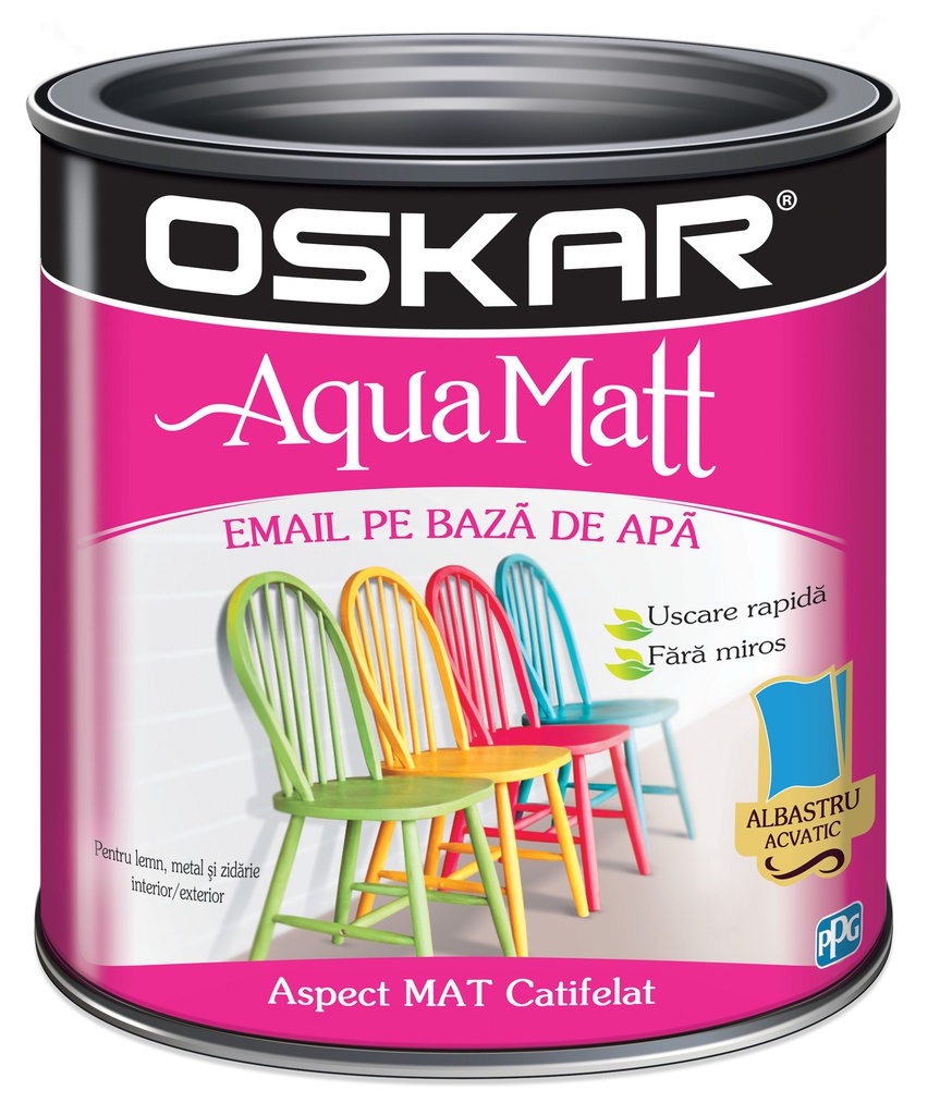 OSKAR AQUA MATT EMAIL ALBASTRU ACVATIC 0.6L