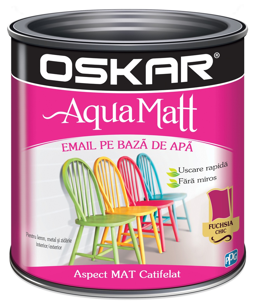 OSKAR AQUA MATT EMAIL FUCHSIA CHIC 0.6L