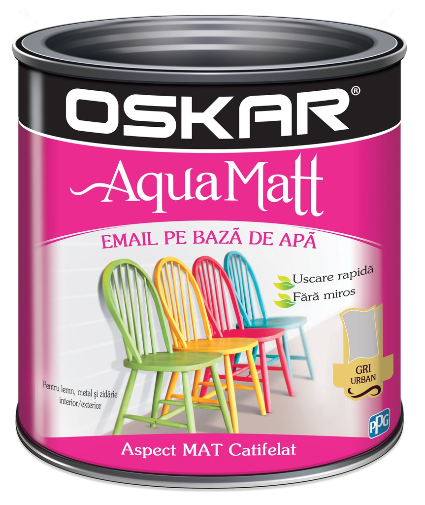 OSKAR AQUA MATT EMAIL GRI URBAN 0.6L