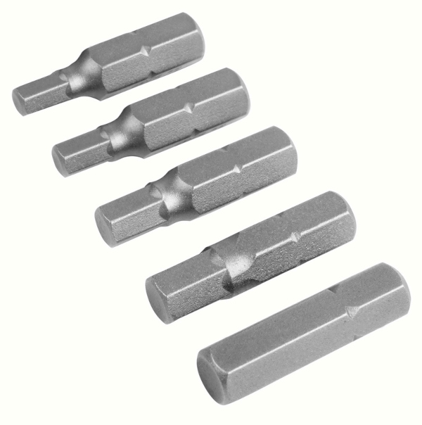 Set 5 bucati de varf de surubelnita, 9/64"-5/32"-3/26"-7/32"-1/4" INDUSTIAL