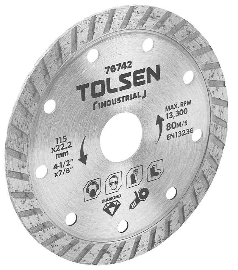 Disc de taiere diamantat, Industrial 125x22.2 mm 7.5 mm