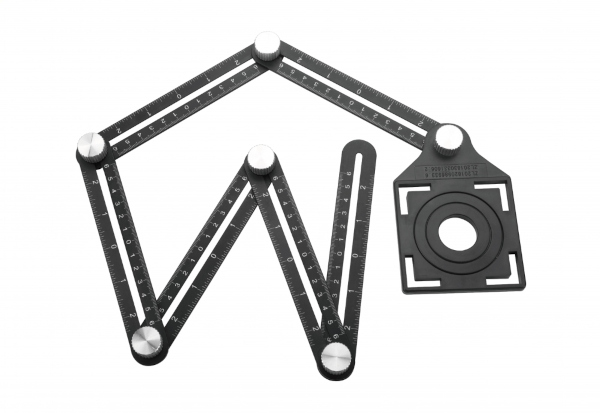 Sablon pentru marcare si gaurire gresie si faianta, 6 laturi, 17.5cm