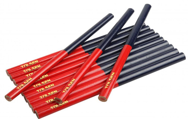 Creion tamplarie 10 x 7.5 x 176 mm (bi-color) 12 buc.