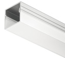 PROFIL LED 2192 ALUMINIU GRI CAP ALB OPAT 2.5M