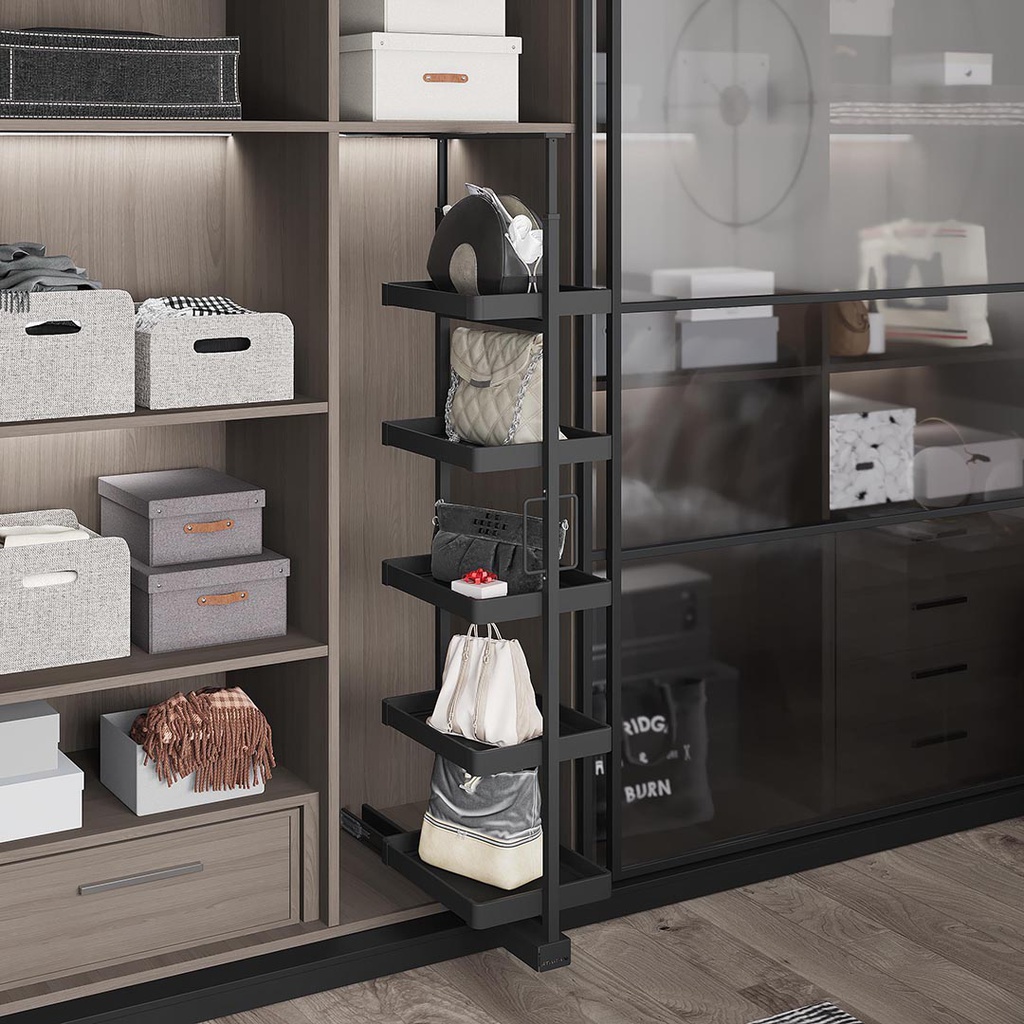 COS COLOANA RAFT 200X220 CU SINA GLISARE - ANTRACIT - STARAX