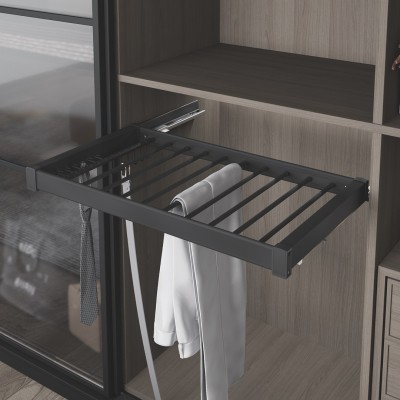 SUPORT PANTALONI AL. ANTRACIT CU AMO. 560-590X475X170 - 600 MM - STARAX