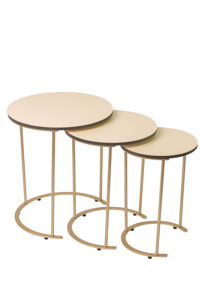 SET MASA CAFEA 3 PIESE GALBEN MAT+ BLAT COMPACT CREAM - KAPSAN