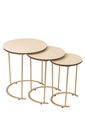 SET MASA CAFEA 3 PIESE GALBEN MAT+ BLAT COMPACT CREAM - KAPSAN