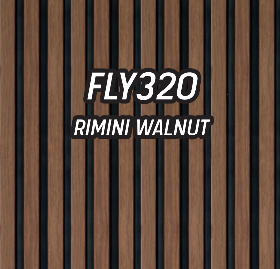 RIFLAJ PVC 12X121X2800 MM-NUC RIMINI/NEGRU - MOBEL