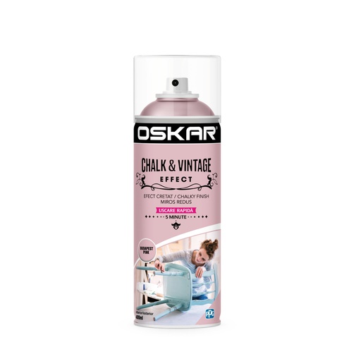 [443158] OSKAR CHALK VINTAGE EFFECT BUDAPEST PINK 400ML