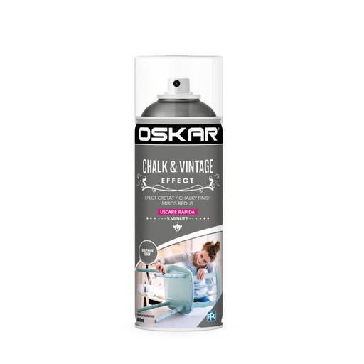 [443155] OSKAR CHALK VINTAGE EFFECT DOLPHIN GREY 400ML