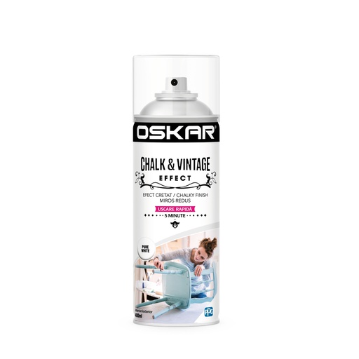 [443154] OSKAR CHALK VINTAGE EFFECT PURE WHITE 400ML