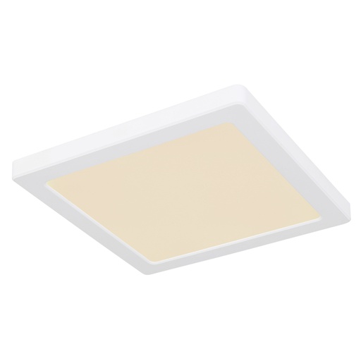 [12380-18W] Plafoniera plastic alb, plastic opal, comutator glisant, culor