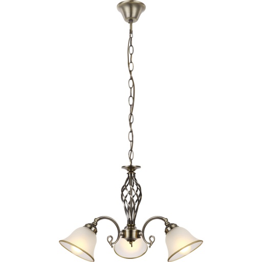 [60208-3] Candelabru ,alama antica, sticla satinata, D: 600, H: 1200, ex