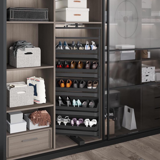 [S-6831-A] COLOANA ROTATIVA PANTOFI 790X990 CM - ANTRACIT - STARAX