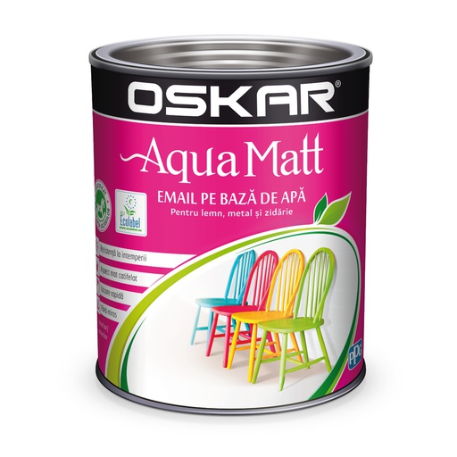 [483039] OSKAR AQUA MATT EMAIL ROSU RAL 3028 0.6L
