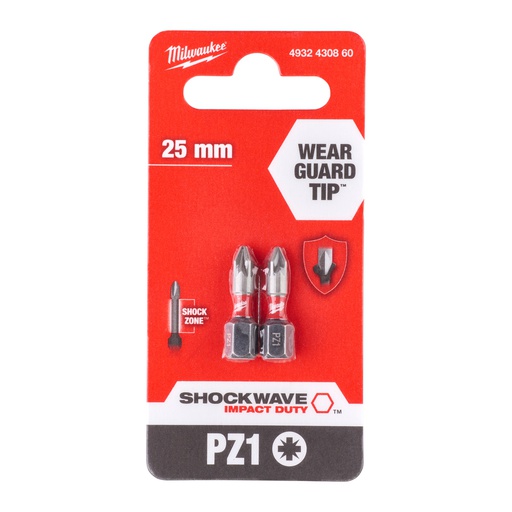[4932430860] BIT SHOCKWAVE PZ1 25 MM - 2 BUC