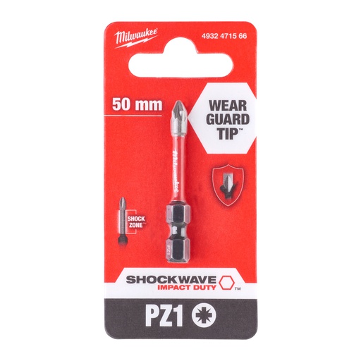 [4932471566] BIT SHOCKWAVE IMPACT DUTY PZ1 50MM
